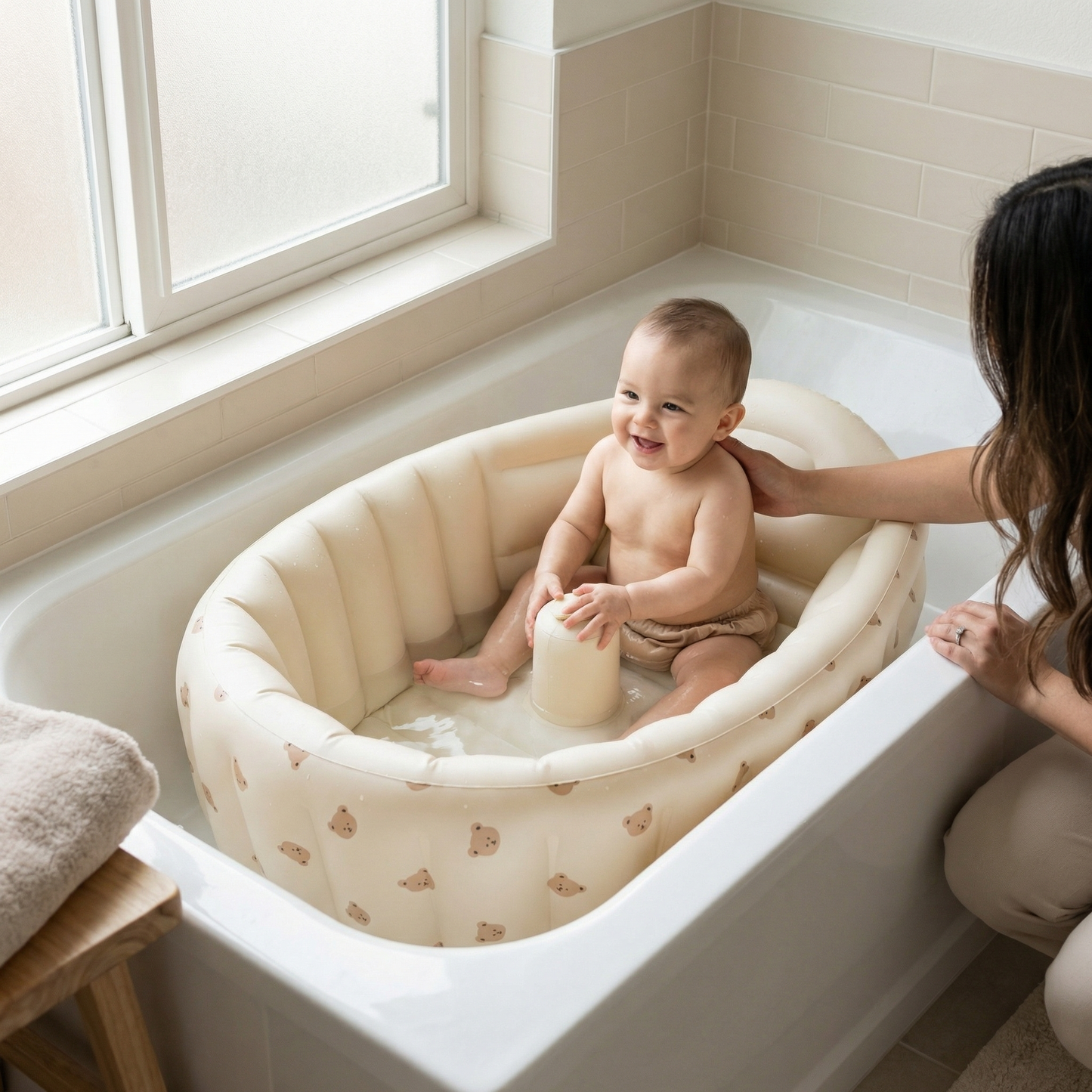 TRUVO Baby Bath Tub - Safe & Portable