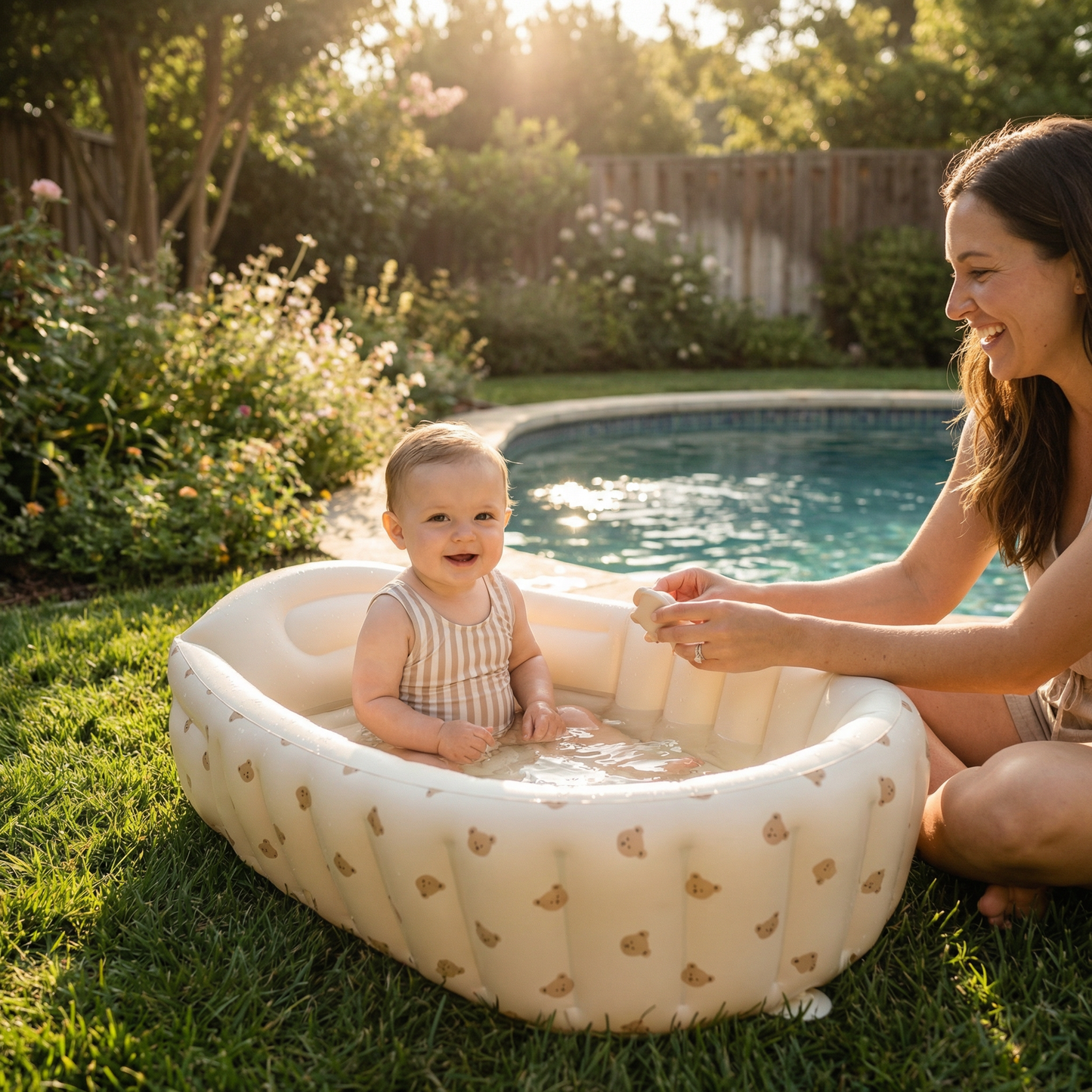 TRUVO Baby Bath Tub - Safe & Portable