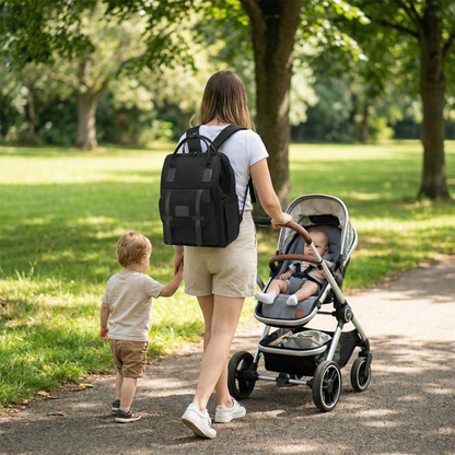 TRUVO Nappy Bag - Waterproof Backpack with USB