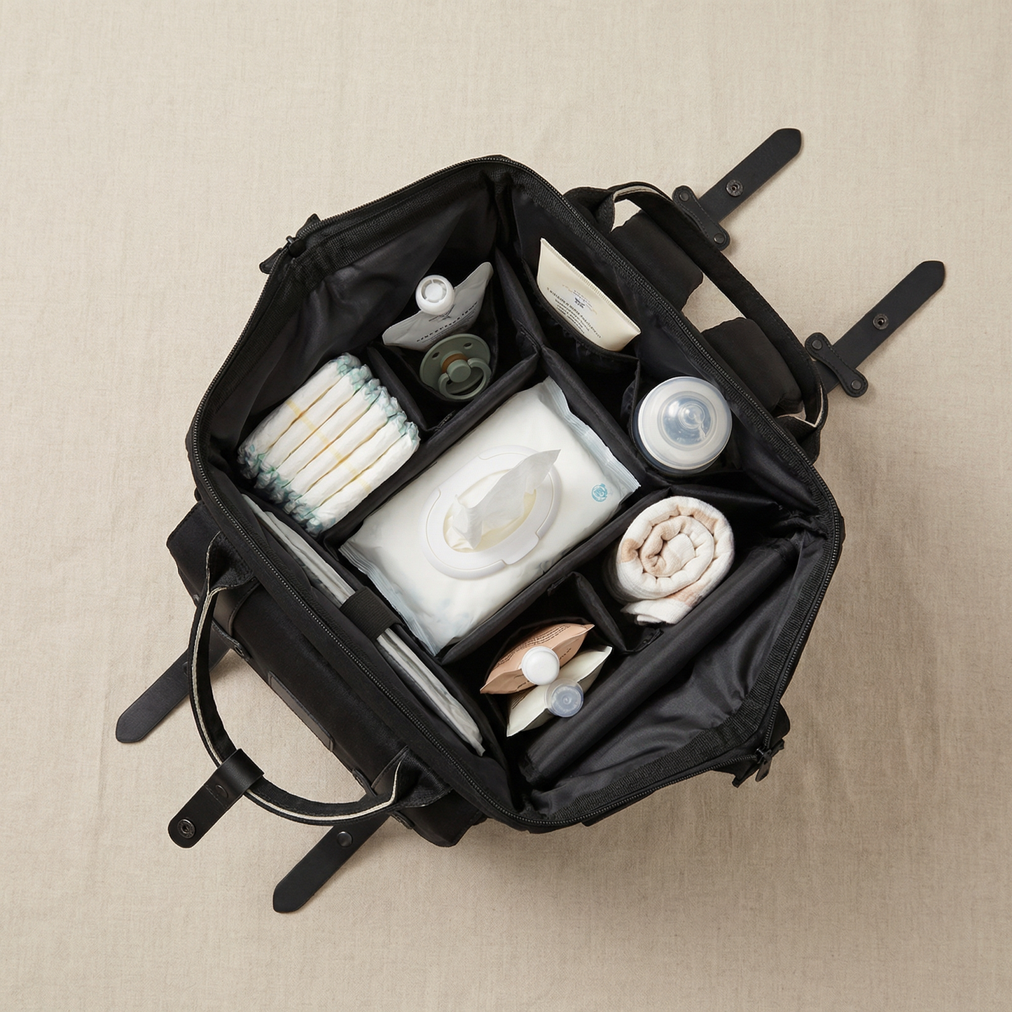 TRUVO Nappy Bag - Waterproof Backpack with USB